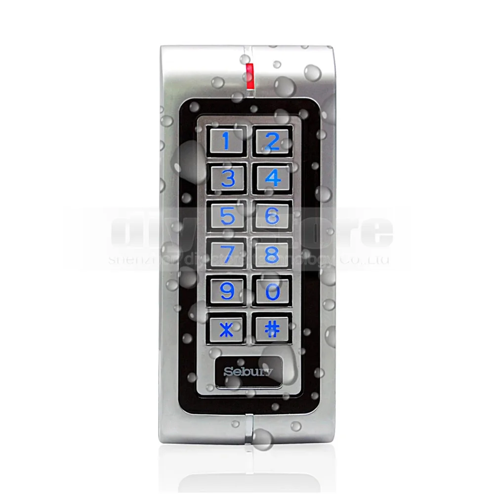 

DIYSECUR Waterproof RFID 125KHz Access Controller Reader Keypad With Metal Case High-performance W1