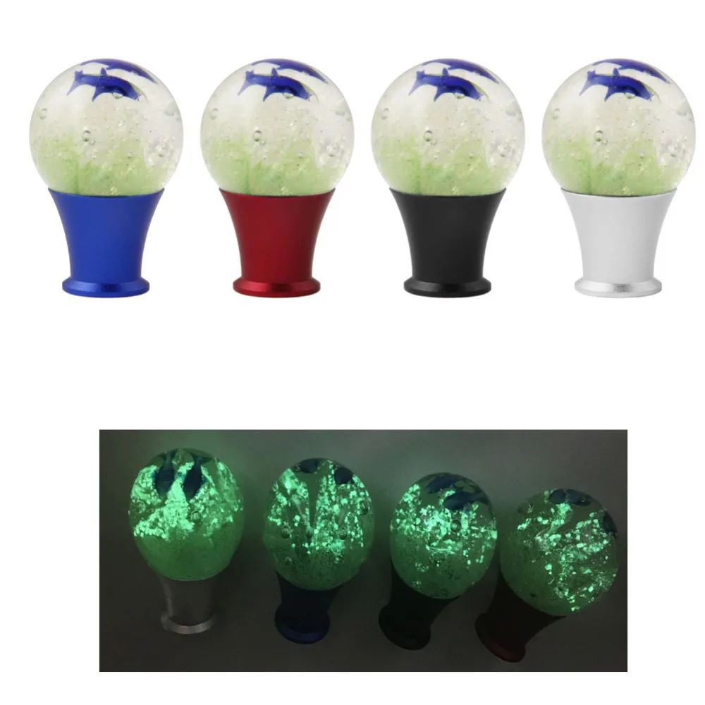 Cristal burbuja delfines estilo Noctilucence PMMA coche Stick Palanca de cambios Manual Palanca de cambios Cristal burbuja delfines estilo Noctilucence PMMA coche Stick Palanca de cambios Manual Palanca de cambios