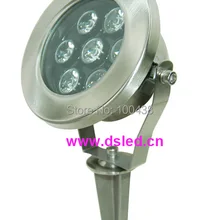 Нержавеющая сталь, высокая мощность, хорошее качество 7 Вт светодиодный уличный свет с шипами, светодиодный садовый свет, 110 В переменного тока/220 В переменного тока, DS-10-41A-7W