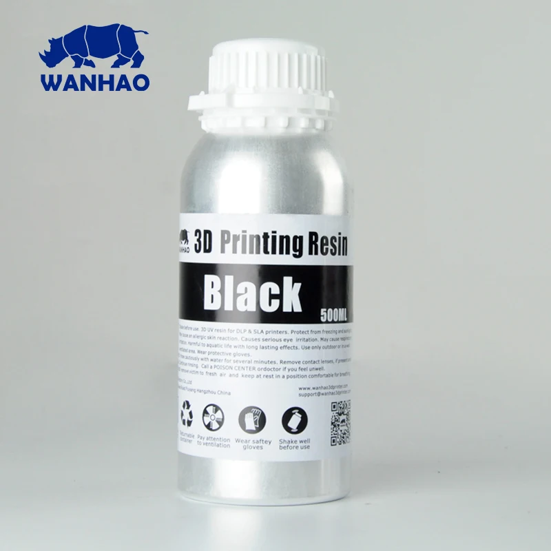 WANHAO Производитель Новая алюминиевая упаковка Черная смола для LCD DLP/SLA D7/D7 Plus/D8 3D