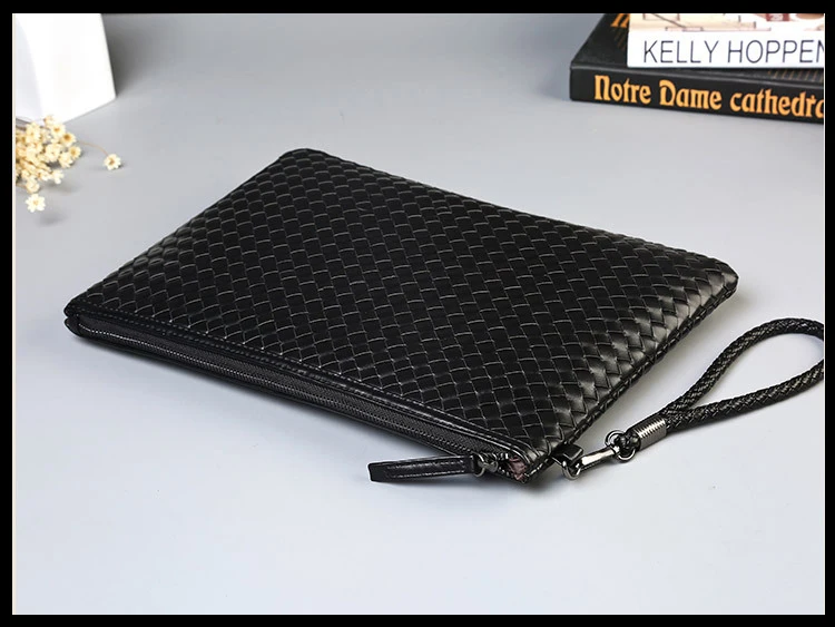 Badenroo Brands Men bag Leather Weave Knitting Clutch Bag Shoulder bag Wallet Handy Bag Handbags Da - 32835809620