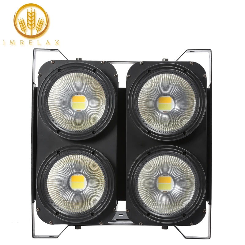 

IMRELAX High Power 4*100w COB LED Audience Blinder Lights Warm White DMX 4 Eyes 100w LED Par Light With Carton Package