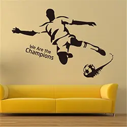 Футбол-спортивный стиль-съемки действия Домашний Декор Идеи Спальня детская комната Съемный стены Sticke X422