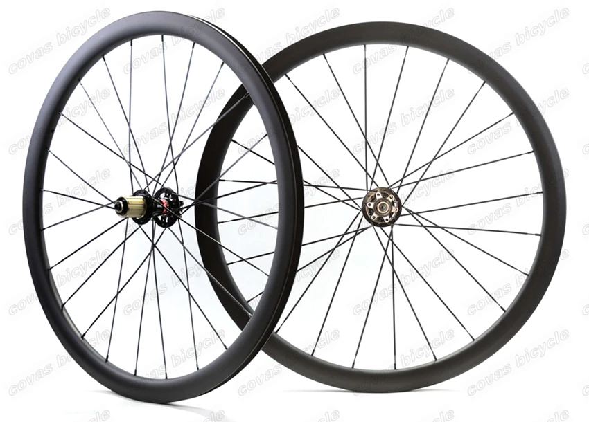 Sale Road disc barke wheelset 38mm depth Clincher/tubular Symmetric carbon rims 25mm width disc cyclocross bike carbon wheels 3