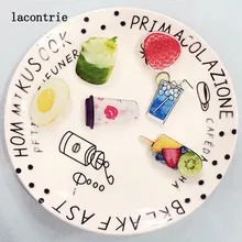 1 PCS Delicious Food Shaped Badges Free Shipping Acrylic Pin Badge Backpack Pin Icon Decoration Pins