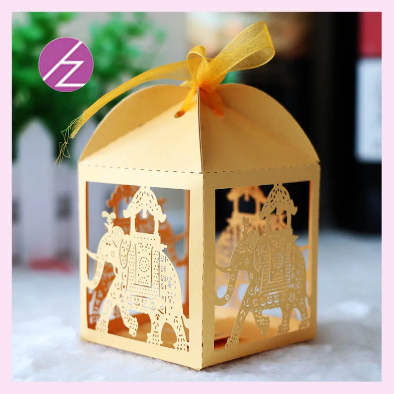 50 Pcs Laser Cut Elephant Design Kids Party Supply Laser Cut Cute