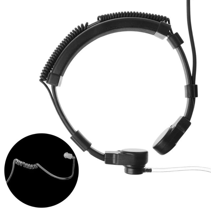 Heavy Duty Throat Mic Earpiece Headset for Baofeng GT-3 UV82 UV-8 D BF666S 2-Pin