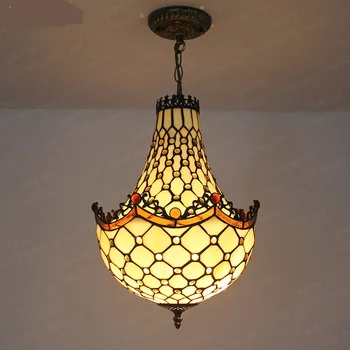 

Tiffany LED restaurant dining room lighting pendant light cashier counter Bar Cafe corridor lamp creative living room DF5 lo1019