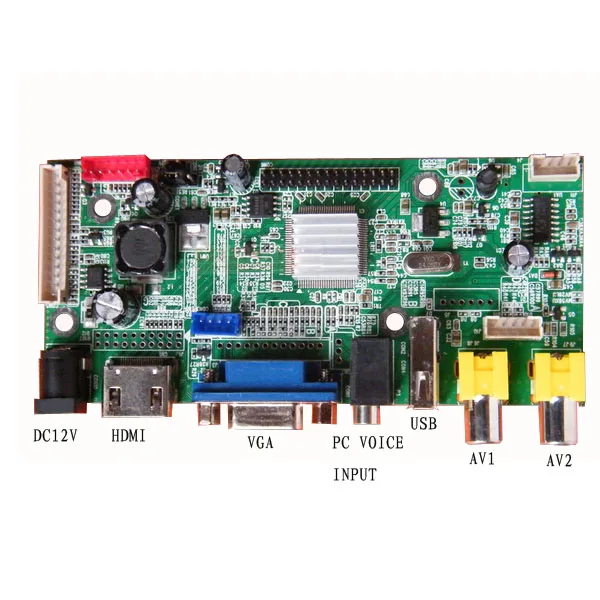 Автомобильная ЖК-плата для мониторинга, универсальная AV плата HMDI/VGA/USB/2AV v59.AV2