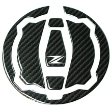 MTKRACING 3D Carbon Fiber Tank Gas Cap Pad Filler Cover Sticker Decals Fit KAWASAKI Z900 Z650 2017