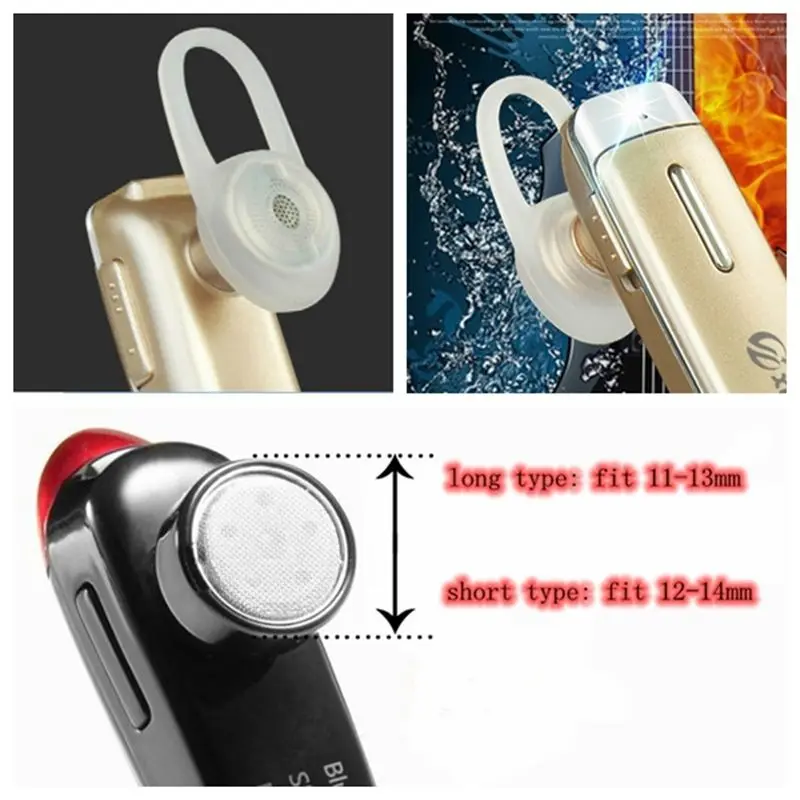 2 шт. сменные Мягкие силиконовые наушники вкладыши с заостренным носком для Bluetooth