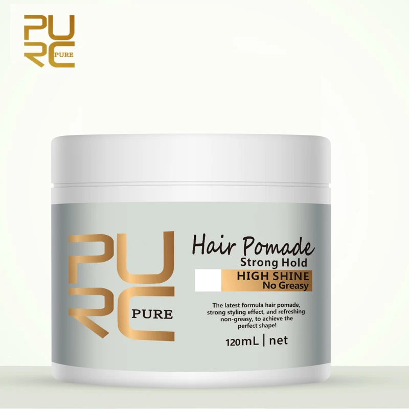 PURC Hair Pomade Strong style restoring Pomade Hair wax retro hair oil wax mud For Hair Styling Gel Cream 120ml Long-lasting