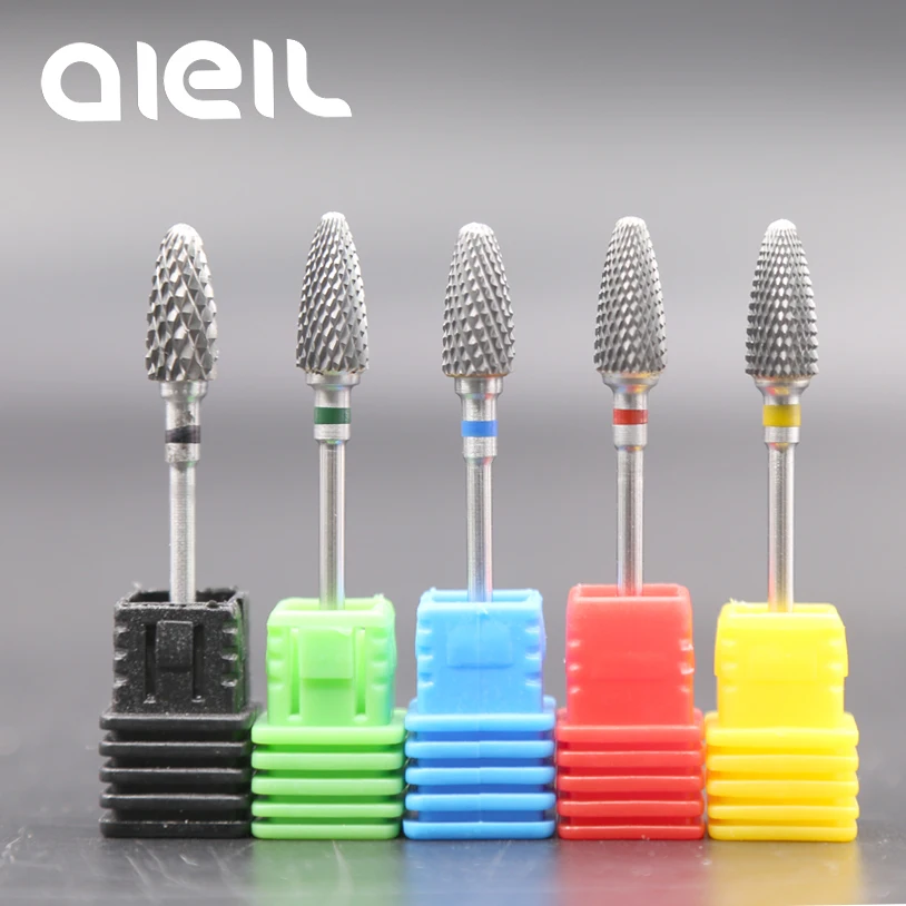 Tungsten Carbide Nail Drill Bits Milling Cutters For Manicure Nail Drill Bits Manicure Cutters For