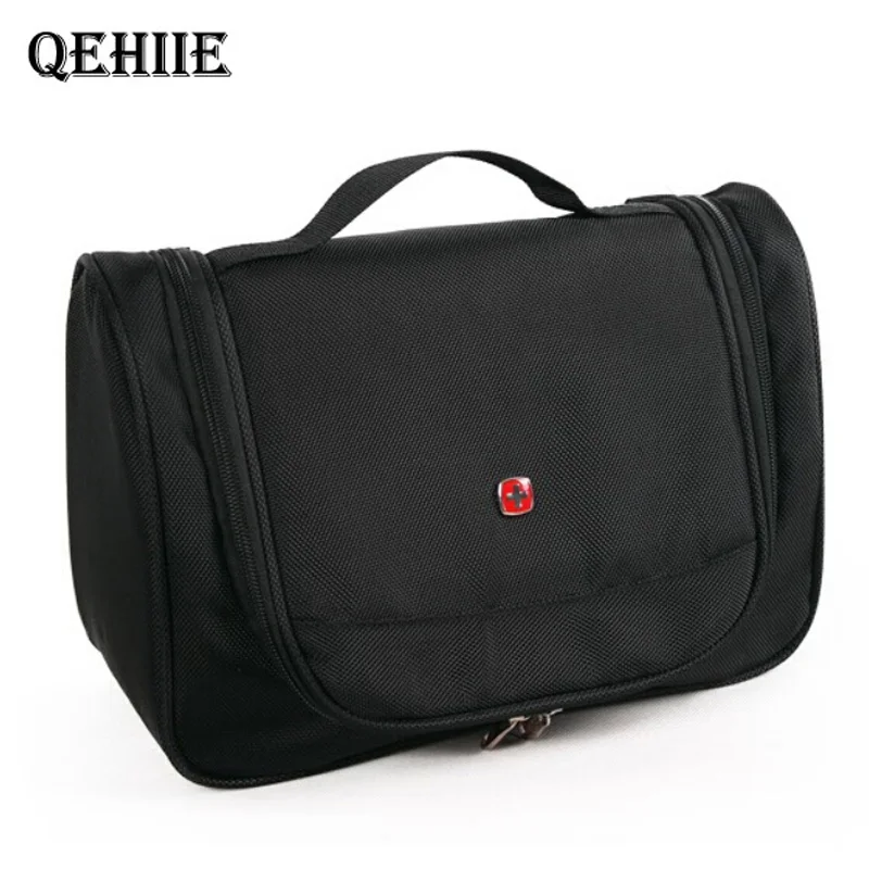 Pаспродажа QEHIIE бренд косметичка 2017 для мужчин #039;s косметолог Организатор путешествия водостойкие крючки косметичка Мужчин #039;s ванны купальный поставки