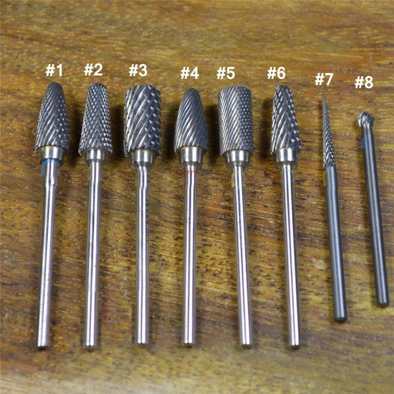 

1 x Pro Silver Carbide Tungsten Steel Nail Bits for Electric Machine Nail File Manicure Pedicure Tools BEND078