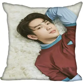 

New Custom GOT7 Park Jin Young Pillowcases Printed Square Silk Pillowcase Home Decorative zipper Satin Pillowcases (One Side)