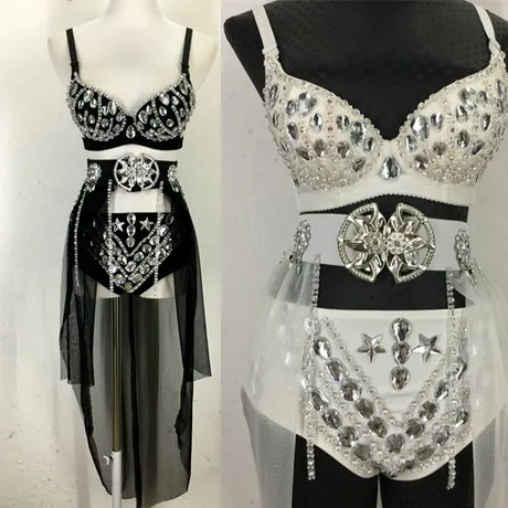 

Танцевальные Костюмы для шоу, китайский старинный костюм, модный набор со сверкающими стразами, костюм ручной работы, сексуальный поезд, певец Ds