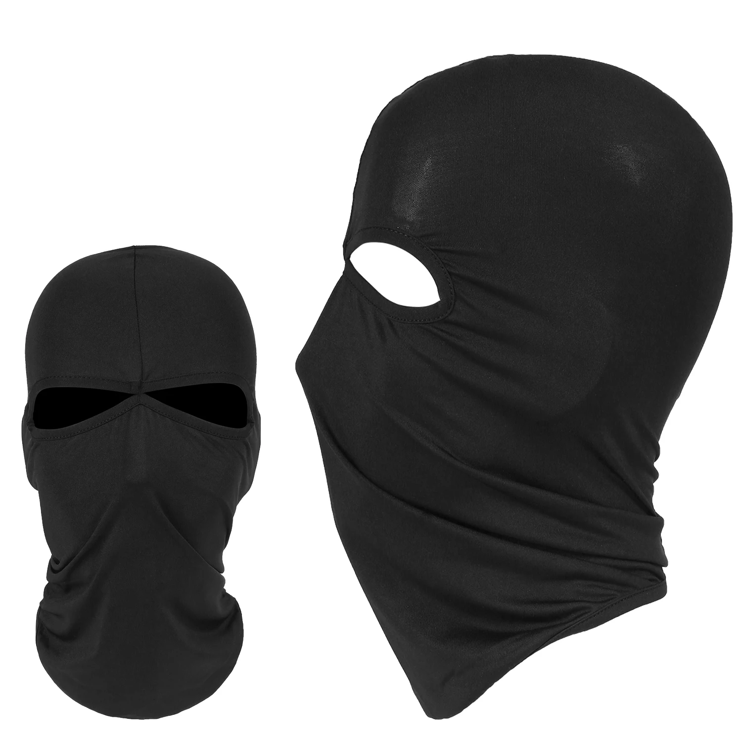 New Windproof 2 Hole Lycra Balaclava Hats Cap Tactical Airsoft Bicycle