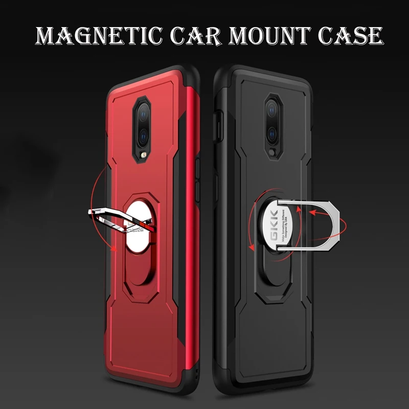

Kickstand Case for Oneplus 6T Case Fundas Magnetic Car mount 2 in 1 Hard Back Cover Case Coque Adsorption Ultra Thin Shockproof