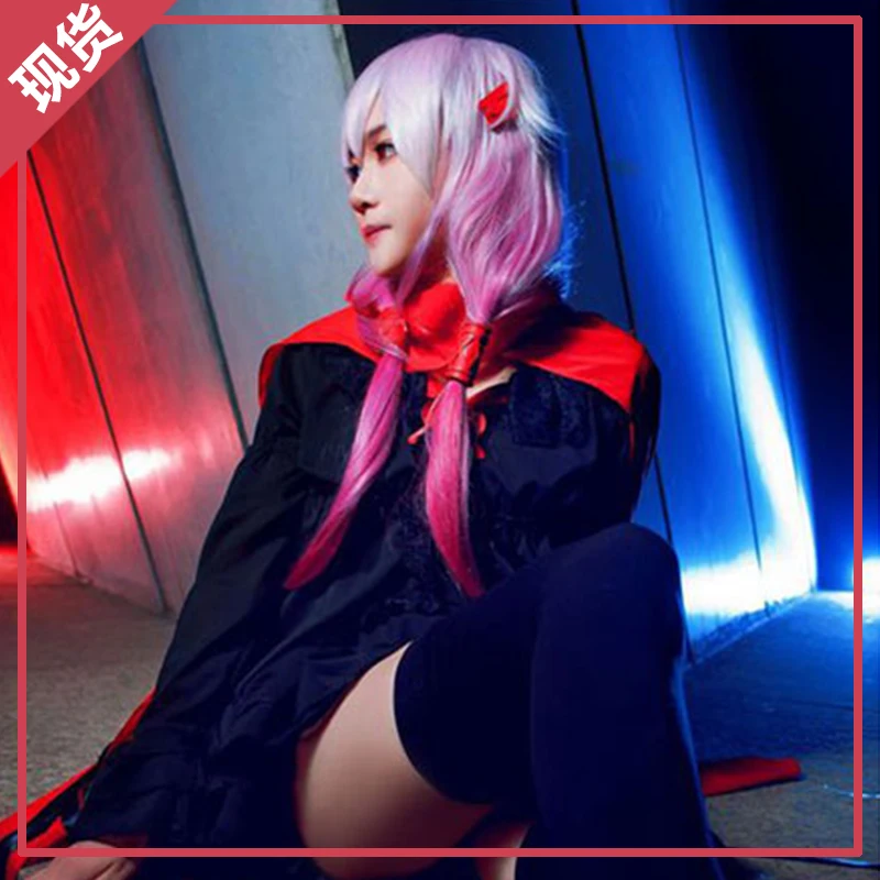 Аниме Guilty Crown Inori Yuzuriha Короткое мини платье сексуальное для косплея красивое