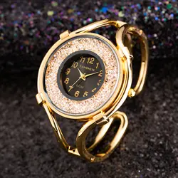 Женское платье часы браслет модное украшение с бриллиантом ДАМЫ розовое золото Роскошные Кварцевые наручные часы Feminino Luxo подарок для пары