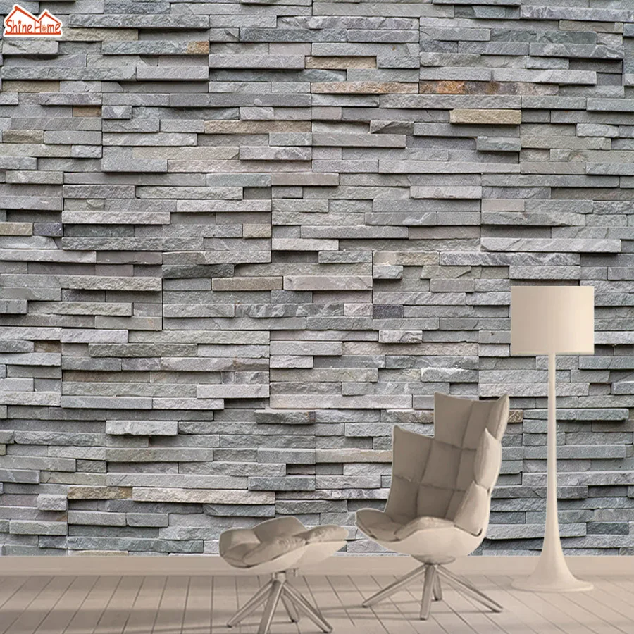 Peel and Stick 3d Photo Mural Wallpaper Wallpapers for Living Room Wall Paper Papers Home Decor Brick Stone Shop Walls Murals