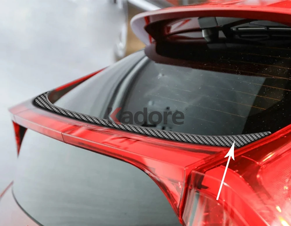 Для Mitsubishi Eclipse Cross автомобильный Стайлинг углеродное волокно/ABS хром авто гоночный задний спойлер багажника крыло губ