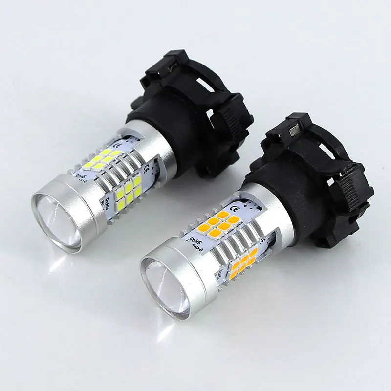 Желтый Янтарный светодиодный фонарь для BMW E92/E93 F10/F07 5 серии E83/F25 X3 E70 X5 E71 X6 Z4 21 SMD PY24W
