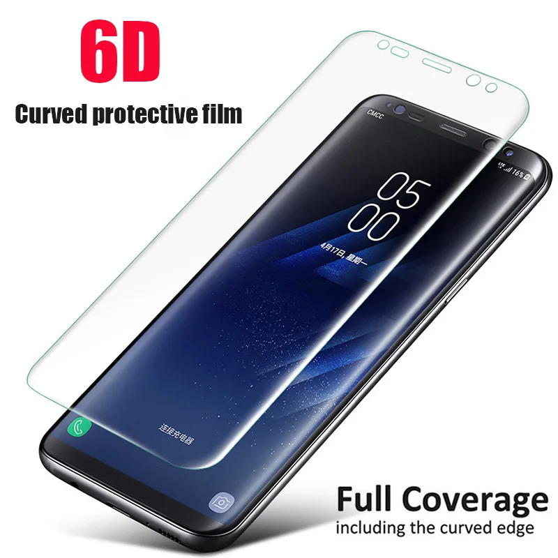 6D мягкая защитная пленка для Samsung Galaxy S9 S8 Plus Note 9 8 изогнутая Защитная S7 S6 Edge (не