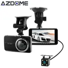 Azdome NTK96658 Y900 Dual Coche de la Lente DVR Dash Cam Video grabadora de 4.0 pulgadas IPS Full HD 1080 P 30fps H.264 g-sensor de Dos cámaras