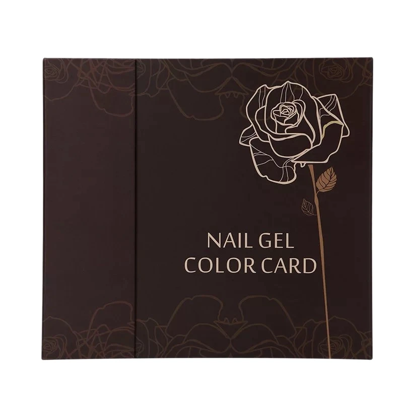 

120 Colors Manicure Tool New False Nail Color Book Color Display Nail Art Gel Polish Color Card Nail Color Chart Practice Boar