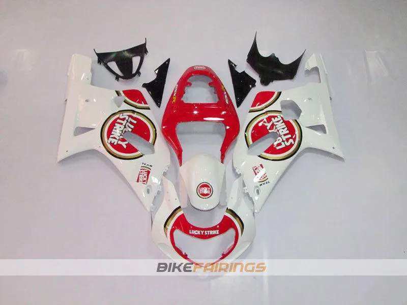same photo show Новая ABS форма мотоцикла Обтекатели подходят для Suzuki GSX-R600 GSX-R750 K1 2001-2003 01 02 03 обтекатель кузова на заказ хороший красный белый - Цвет: same photo show