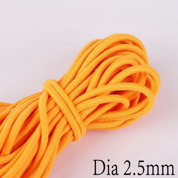 Colorful High-Elastic Cords Round Elastic Band Round Elastic Rope Rubber Band Elastic Line DIY Sewing Accessories