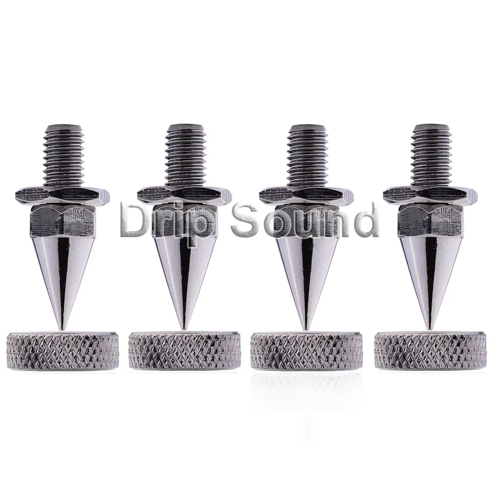 

4PCS M8x38 Copper Speaker Spike Amplifier Shockproof Isolation Stand Feet Cone Base Pads