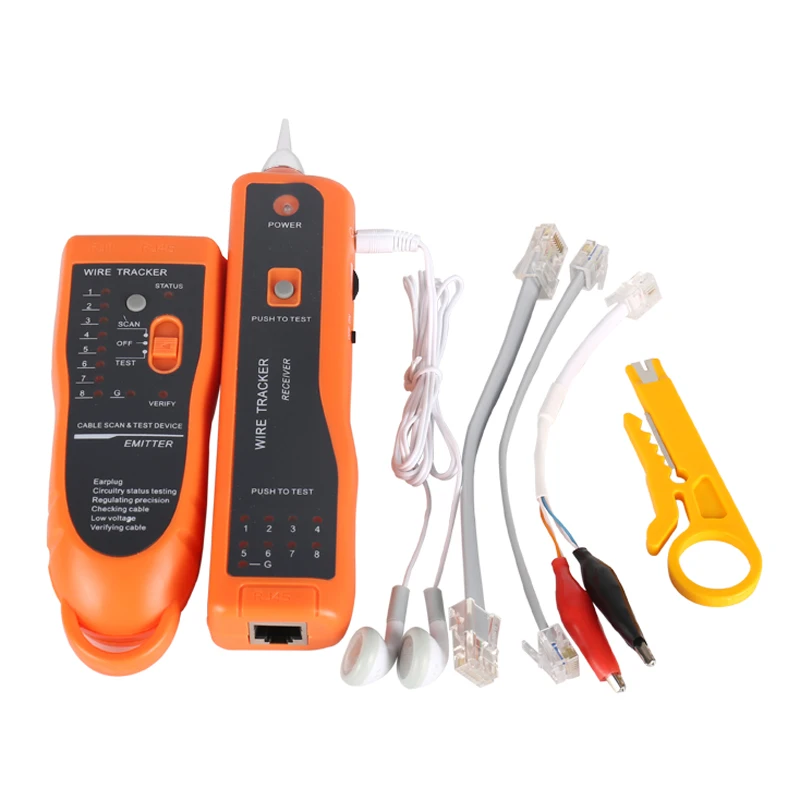 

RJ11 RJ45 Cat5 Cat6 Telephone Wire Tracker Tracer Toner Ethernet LAN Network Cable Tester Detector Line Finder
