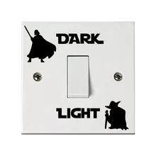 Star Wars Dark Side Light Side Switch Sticker Diy Removable Wall Decals For Kids Room Home Decor Vinyl Mural Art Posters