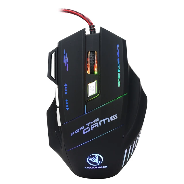 Best Price Professional Gaming Mice Wired Gaming Mouse 7 Button 5500 DPI LED Optical USB Computer for PC Laptop DPI Adjustable Gaming Mice