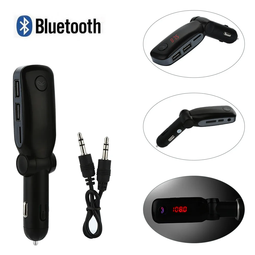 Новый Автомобильный Универсальный Bluetooth автомобильный комплект fm передатчик