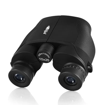 

BIJIA 10x25 Porro System Binocular Green Film Coating Professional Portable Binoculars Telescope For Hunting Sports