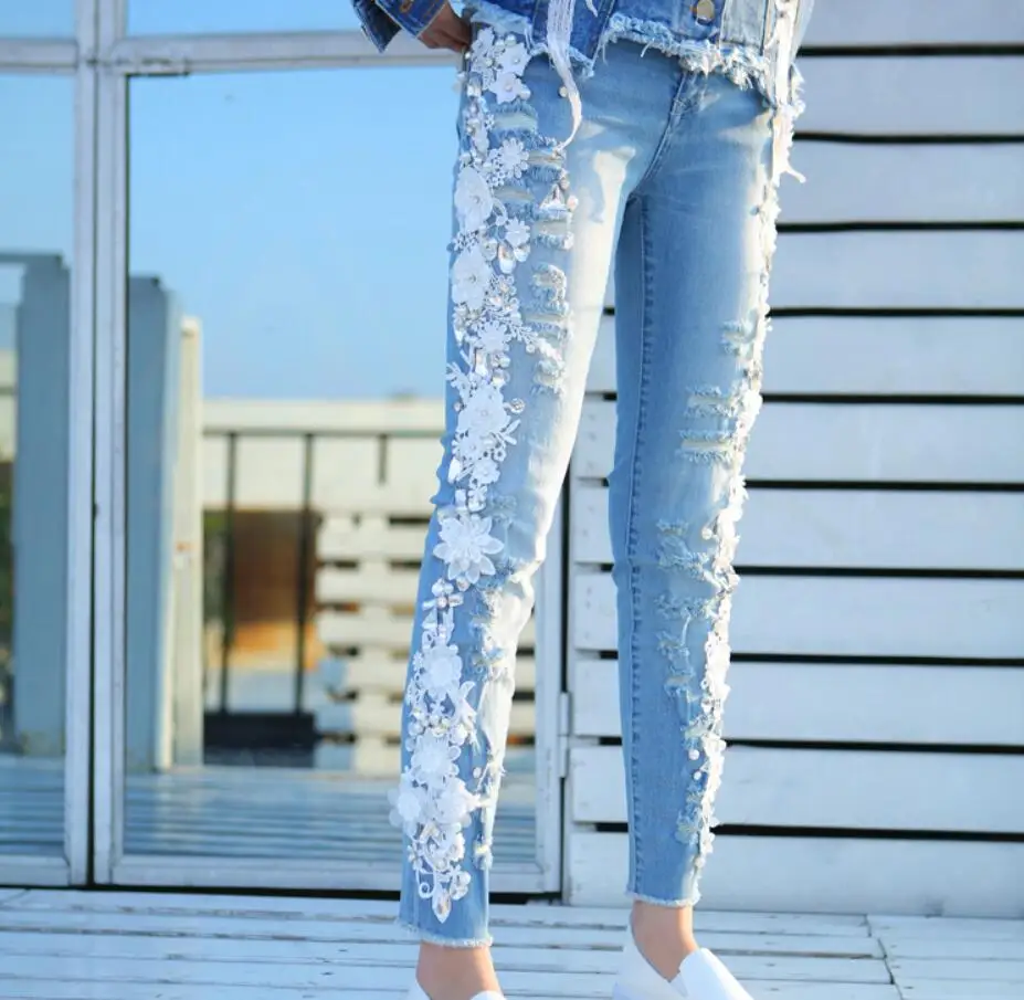 rhinestones Diamond Jeans 2019 