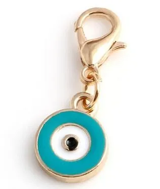 20 шт./лот Evil Eye Милая Подвеска подходит для стекла подвешиваемый кулон ожерелье брелки