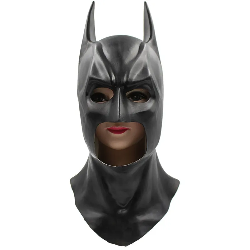 Batman Высоко-Класс латекс Джокер, Клоун Маска Смешной клоун маска Косплэй украшения аксессуары для косплея карнавальный на Хэллоуин вечерние маска - Цвет: Batman