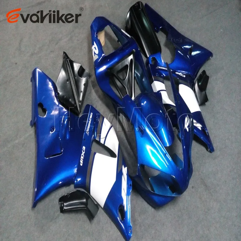 ABS комплект пластиковых деталей кузова для YZFR1 2000 2001 синий YZF R1 00 01 обтекатель
