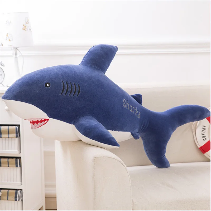 New Style Shark Plush Toys Big Fish Cloth Doll Whale Soft Stuffed Plush Animals Doll Children Birthday Gift 5