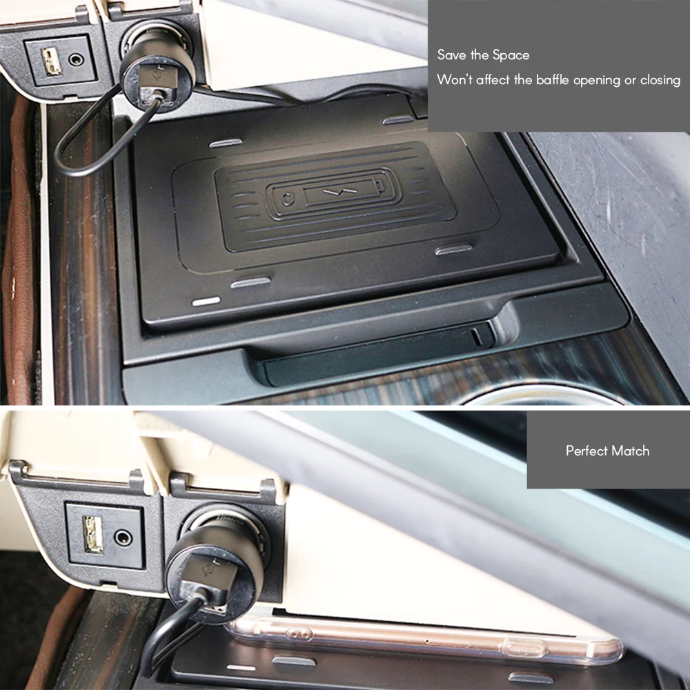 Центральный контроль мобильного телефона Беспроводная зарядная панель 10 Вт Беспроводное зарядное устройство специальное на плате подходит для Toyota Camry