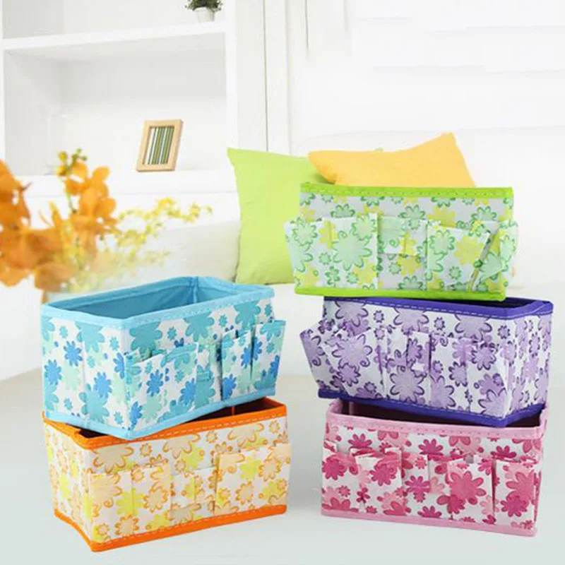 Foldable Makeup Storage Box For Lipstick Holder Organizer Nail Polish Display Stand Jewelry Small Items Storage Glove Box