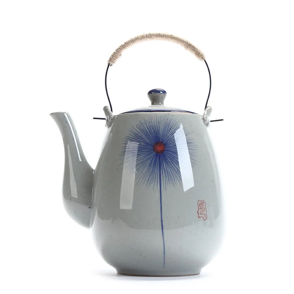

Retro Blue And White Porcelain Teapot Restaurant teapot Free Shipping