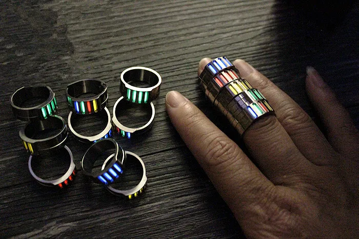 

22mm Titanium Alloy Tritium Tube Tritium Gas EDC Luminous Rings Creative Gifts