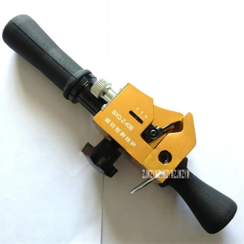 

Manual Cable Stripper BXQ-Z-40B High Pressure Rotary Cutting Insulated Wire Stripping Plier 12-40mm Cable Wire Stripping Tools
