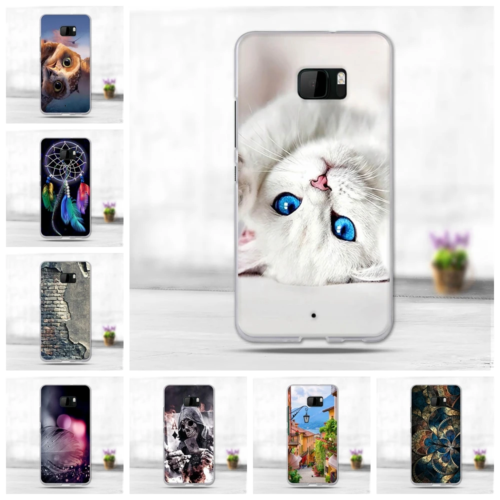 

3D Cute Animal Shell For HTC U Ultra Ocean Note Case 3D Painting Back Cover Soft Silicone TPU For HTC U Ultra Phone Cases